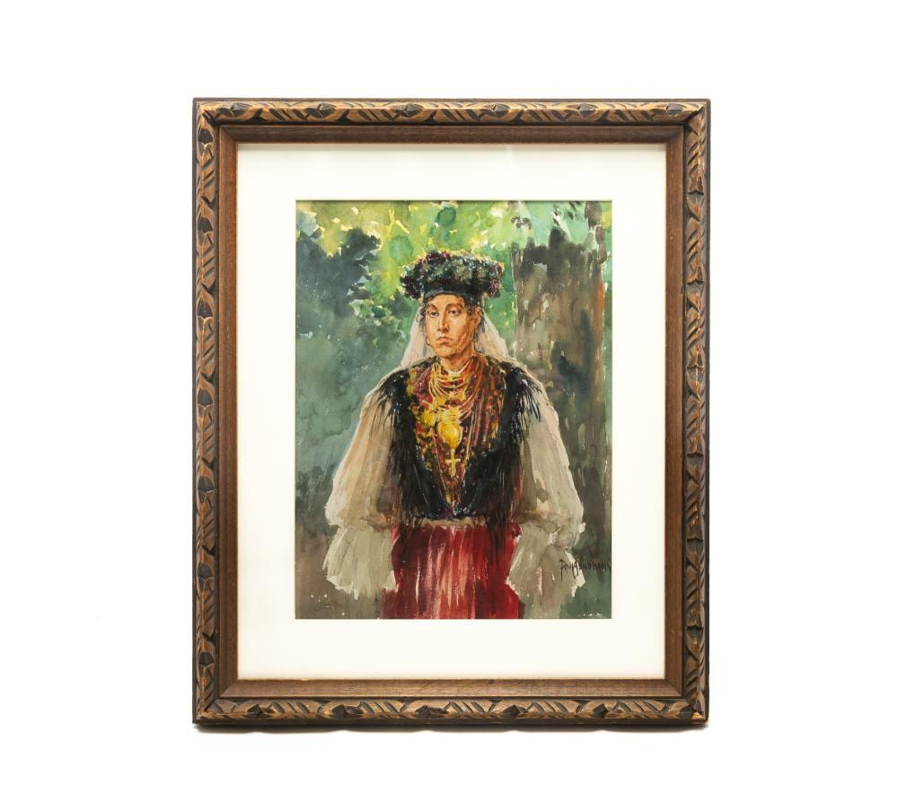 Paul Ashbrook comparable auction result: paul ashbrook cincinnati 1867 1949 burgomaster of vichnov watercolor