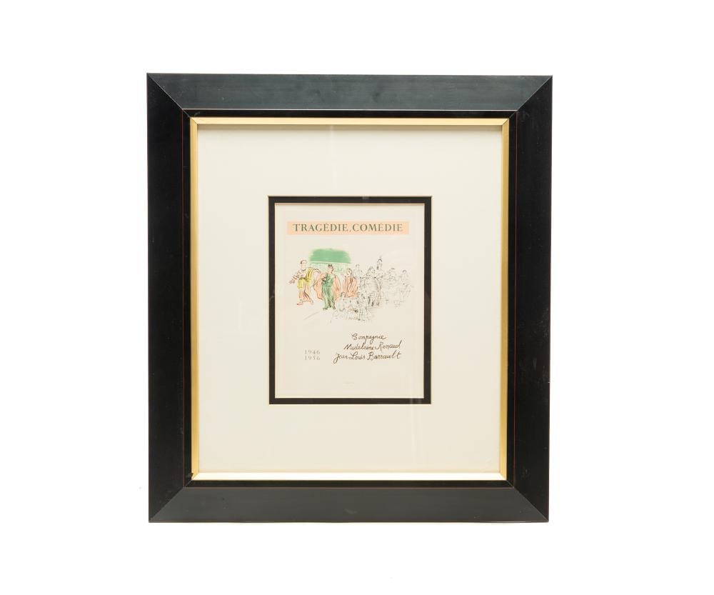 Raoul Dufy comparable auction result: raoul dufy french 1877 1953 trag die com die lithograph in colors