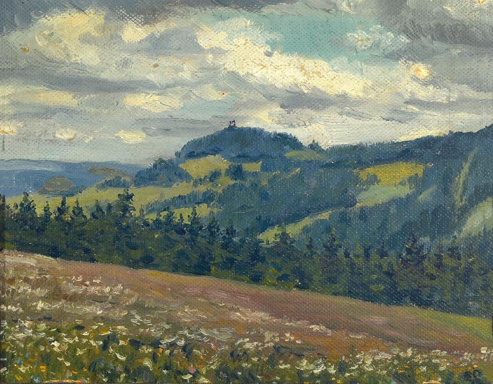 Eugen Croissant comparable auction result: eugen croissant 1898 landau 1976 breitbrunn landscape
