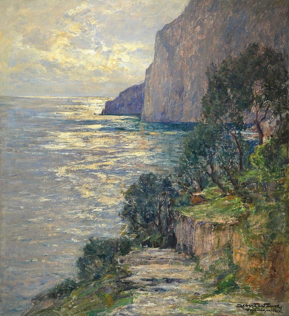 Albert Wenk comparable auction result: albert wenk 1863 br hl 1934 m nchen rocky coast