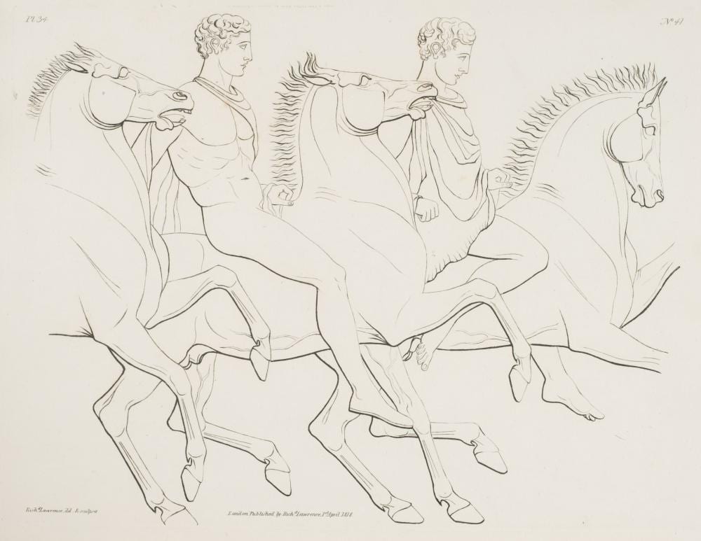 Lawrence Lebduska comparable auction result: lawrence richard elgin marbles from the parthenon at athens 1st edition 1818