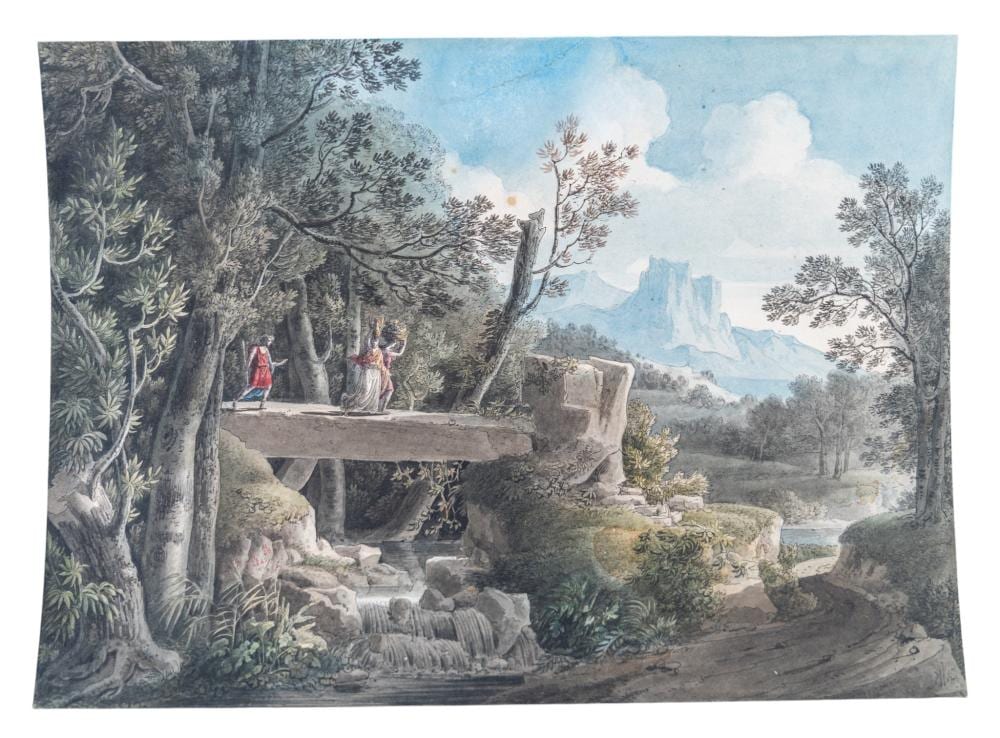 Louis-François Cassas comparable auction result: louis fran ois cassas french 1756 1827 figures in arcadia
