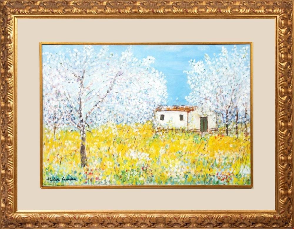 Michele Cascella comparable auction result: michele cascella ortona 1892 milano 1989 paesaggio abruzzese 1978 olio su tela 40x60 cm