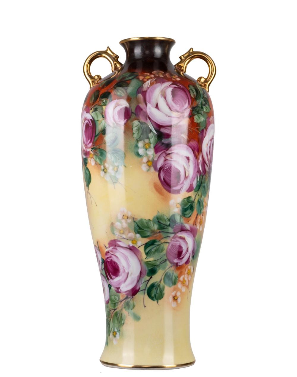 Limoges comparable auction result: limoges tall vase