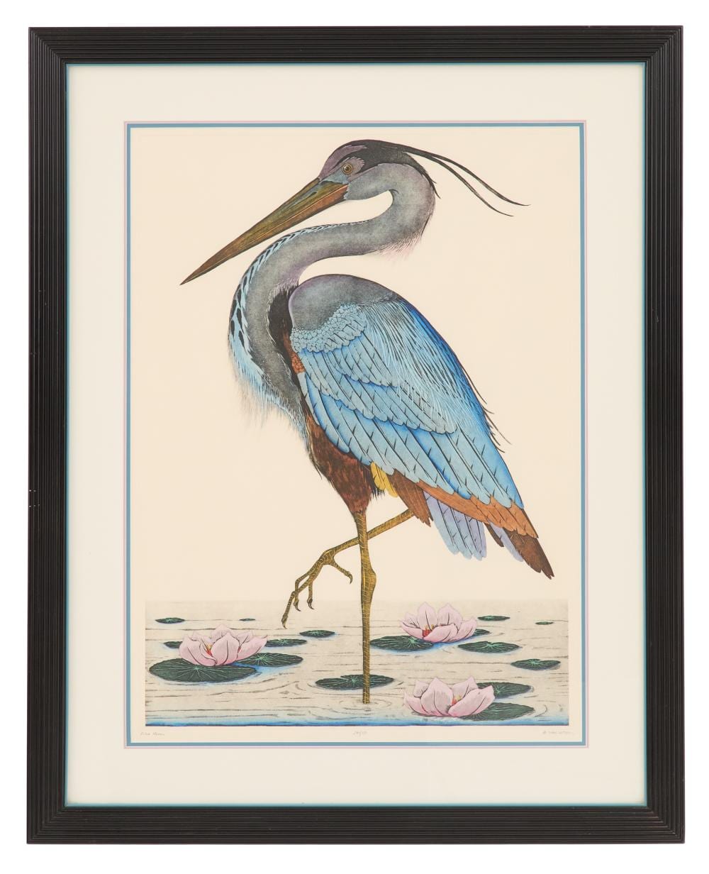 dan mitra american 20th century blue heron · New Orleans Auction Galleries · 2026-06-19 Dan Mitra comparable auction result: dan mitra american 20th century blue heron