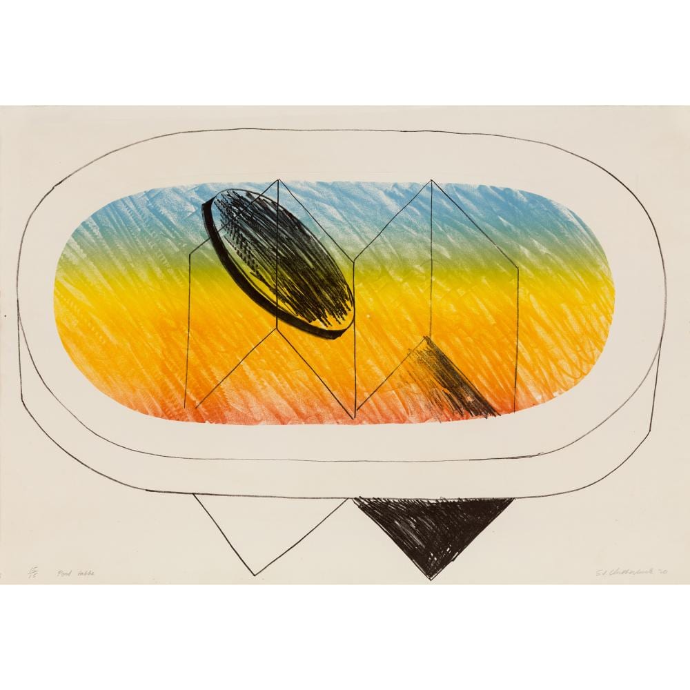 jock clutterbuck born 1945 the pool table 1970 lithograph ed 15 15 50 x 72 5cm sheet · Leonard Joel · 2026-06-19 Jock Clutterbuck comparable auction result: jock clutterbuck born 1945 the pool table 1970 lithograph ed 15 15 50 x 72 5cm sheet