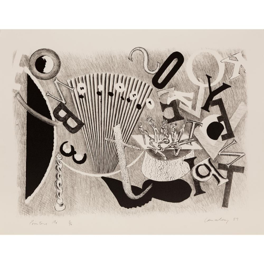 Colin Lanceley comparable auction result: colin lanceley 1938 2015 printer s pi 1989 lithograph ed 2 30 50 x 65cm sheet