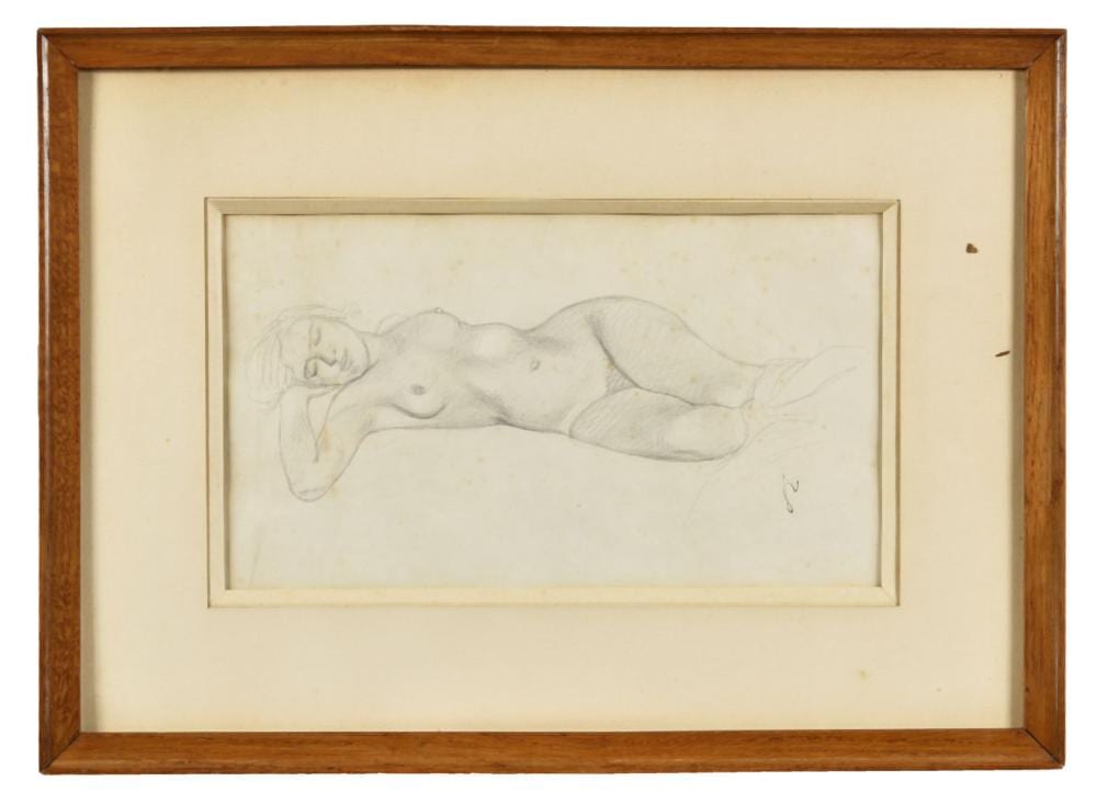 f lix vallotton suisse france 1865 1925 etude pour femme nue couch e sur le sable vers 1924 · Osenat · 2026-06-28 Félix Vallotton comparable auction result: f lix vallotton suisse france 1865 1925 etude pour femme nue couch e sur le sable vers 1924