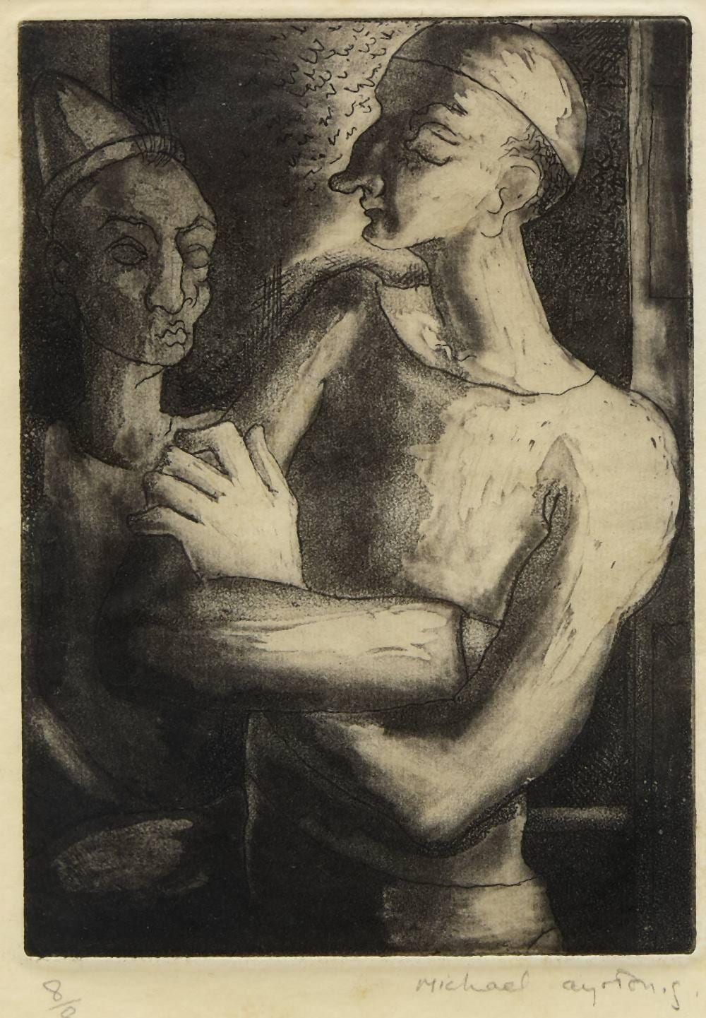 Michael Ayrton comparable auction result: michael ayrton british 1921 1975 au cirque 1939 etching and aquatint on paper sig