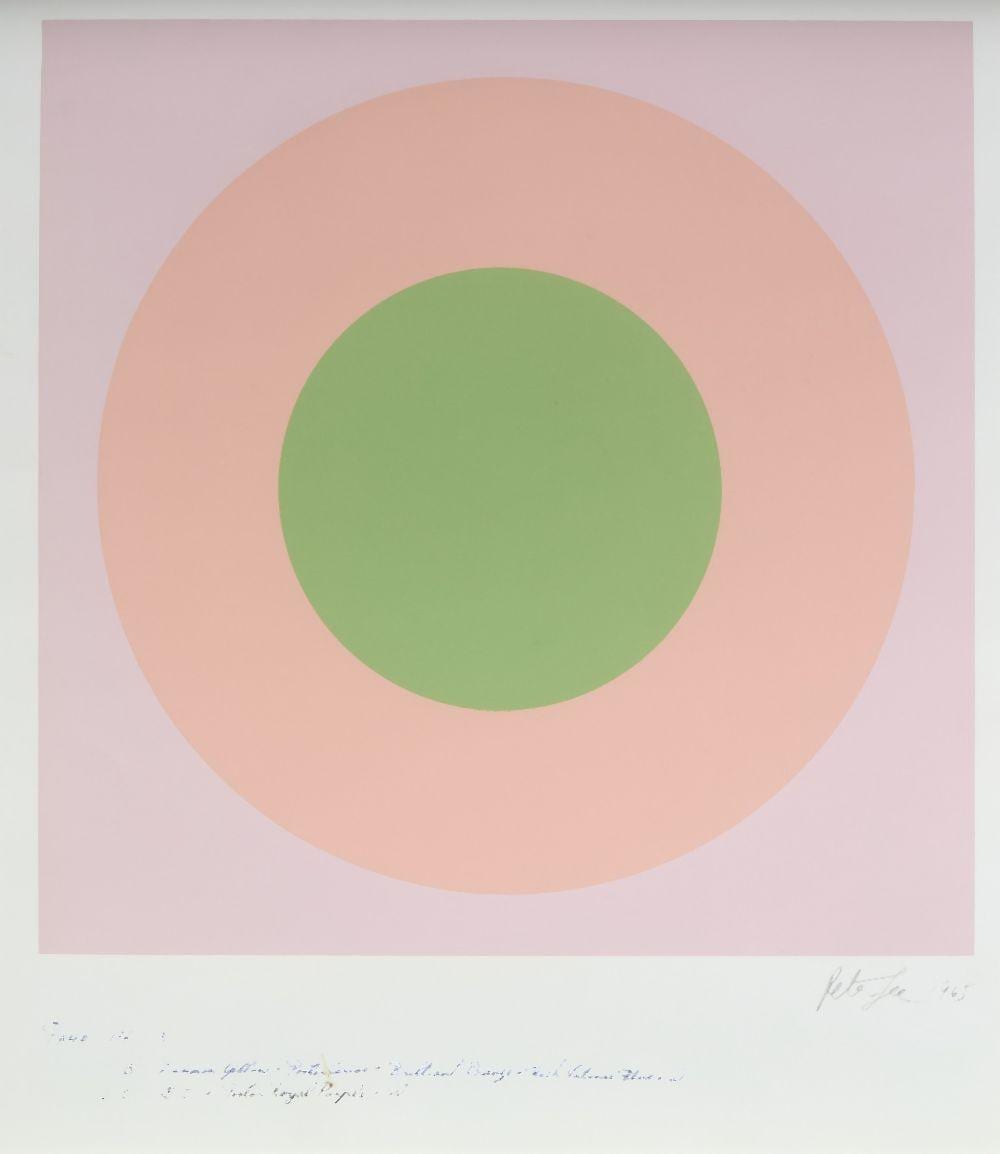 Peter Gee comparable auction result: peter gee british 1932 2005 target pages 14 3 16 1 1965 two screenprints in co