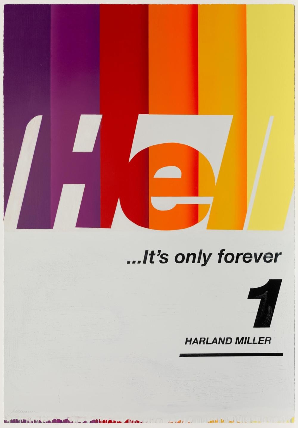 Harland Miller comparable auction result: harland miller british 1964 hell it s only forever 1 2020