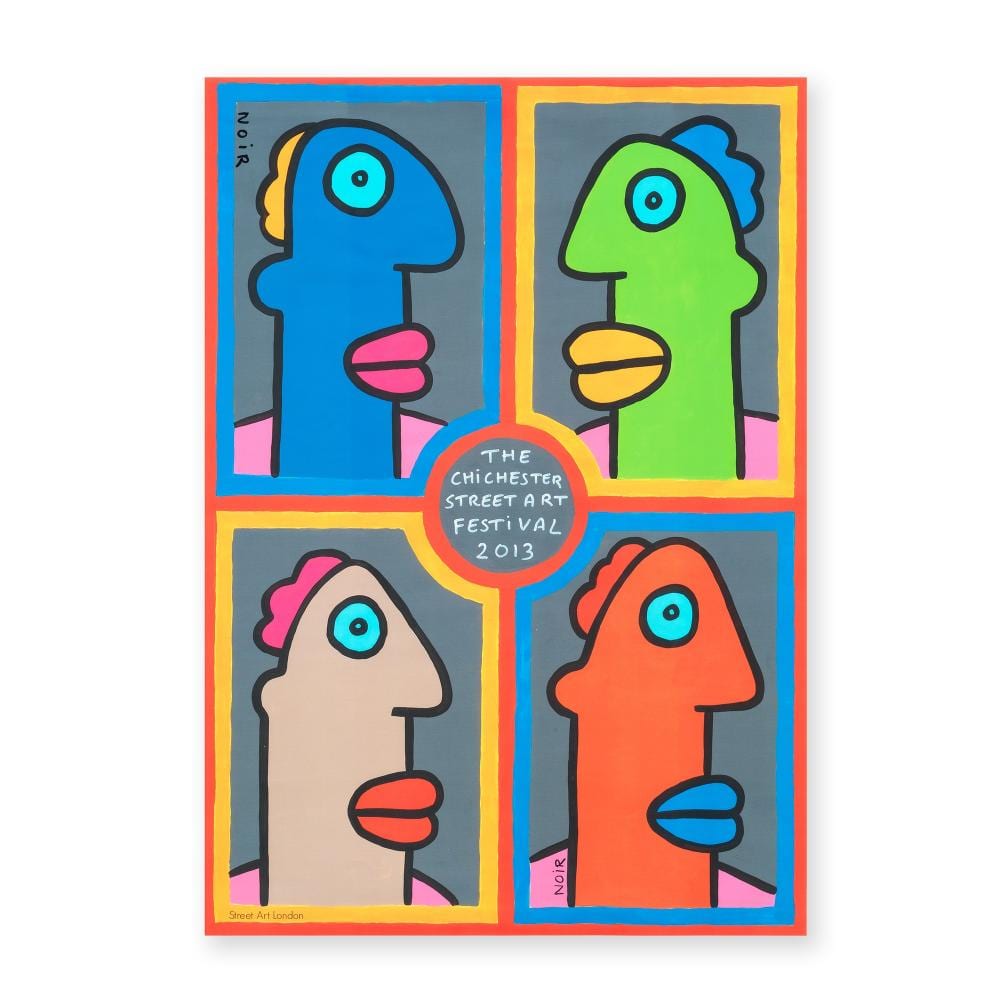 Thierry Noir comparable auction result: thierry noir french 1958 the chichester street art festival 2013