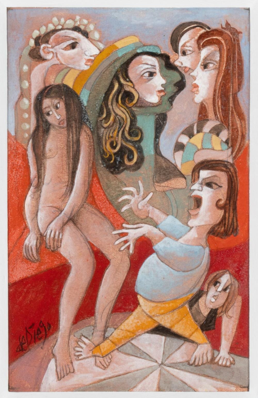 julio de diego 1900 1979 mixed media on paper · Soulis Auctions · 2026-06-28 Julio De Diego comparable auction result: julio de diego 1900 1979 mixed media on paper
