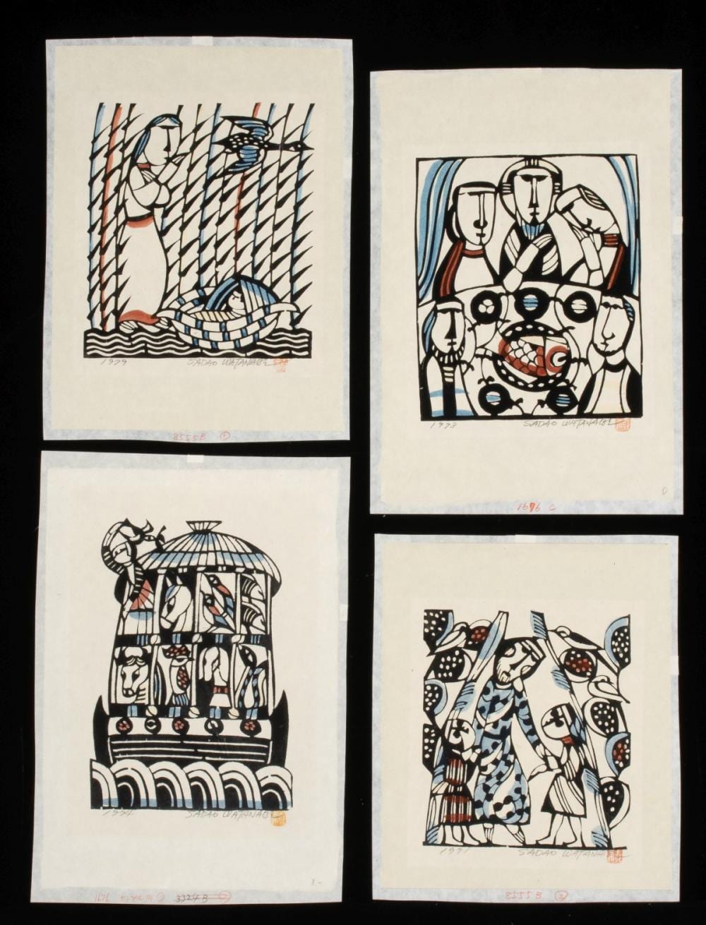 Sadao Watanabe comparable auction result: sadao watanabe 1913 1996 four pencil signed prints