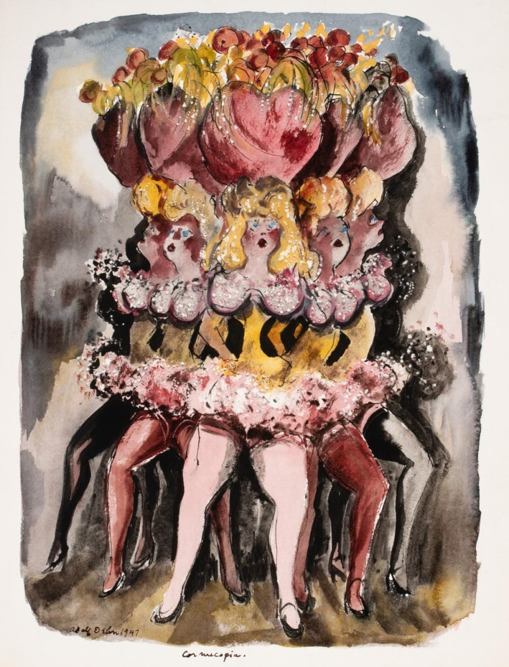 Adolf Arthur Dehn comparable auction result: adolph dehn 1895 1968 1955 watercolor on paper