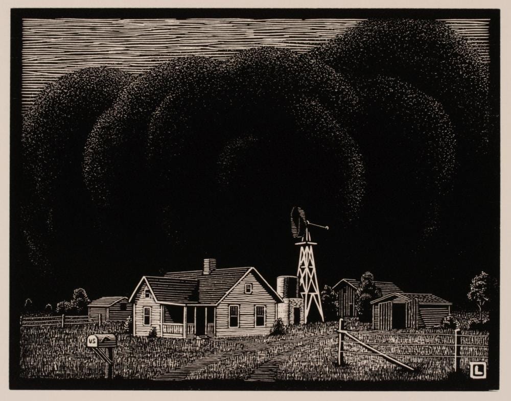 herschel logan 1901 1987 woodcut · Soulis Auctions · 2026-06-28 Herschel Logan comparable auction result: herschel logan 1901 1987 woodcut