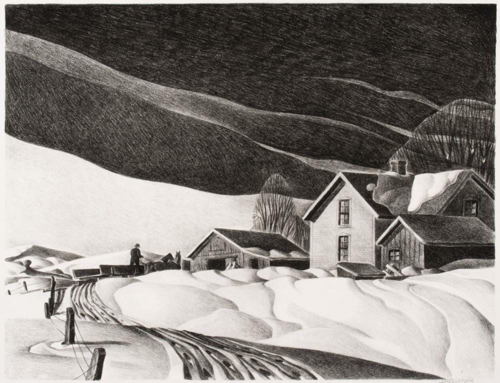 Dale Nichols comparable auction result: dale nichols 1904 1995 pencil signed lithograph