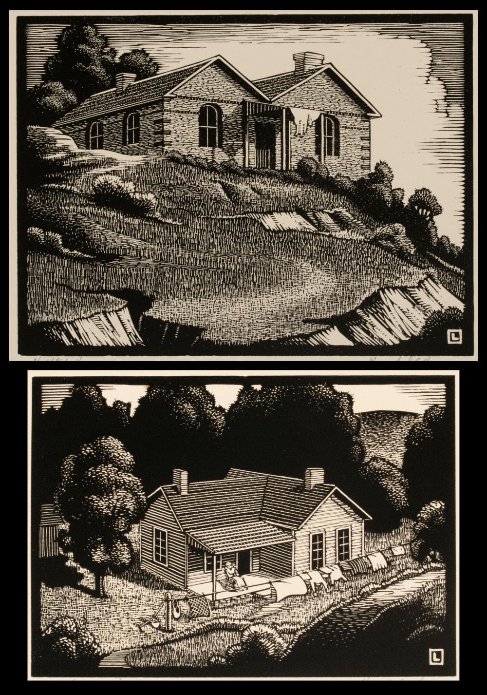 herschel logan 1901 1987 pencil signed block prints · Soulis Auctions · 2026-06-28 Herschel Logan comparable auction result: herschel logan 1901 1987 pencil signed block prints