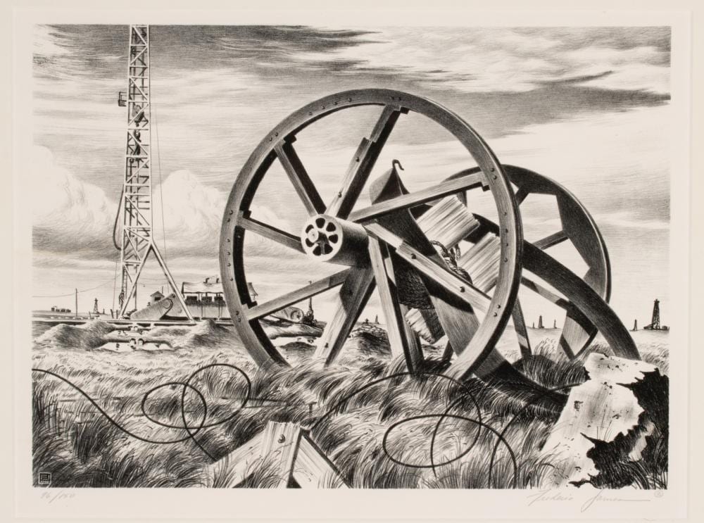 Frederic James comparable auction result: frederic james 1915 1985 unusual stone lithograph