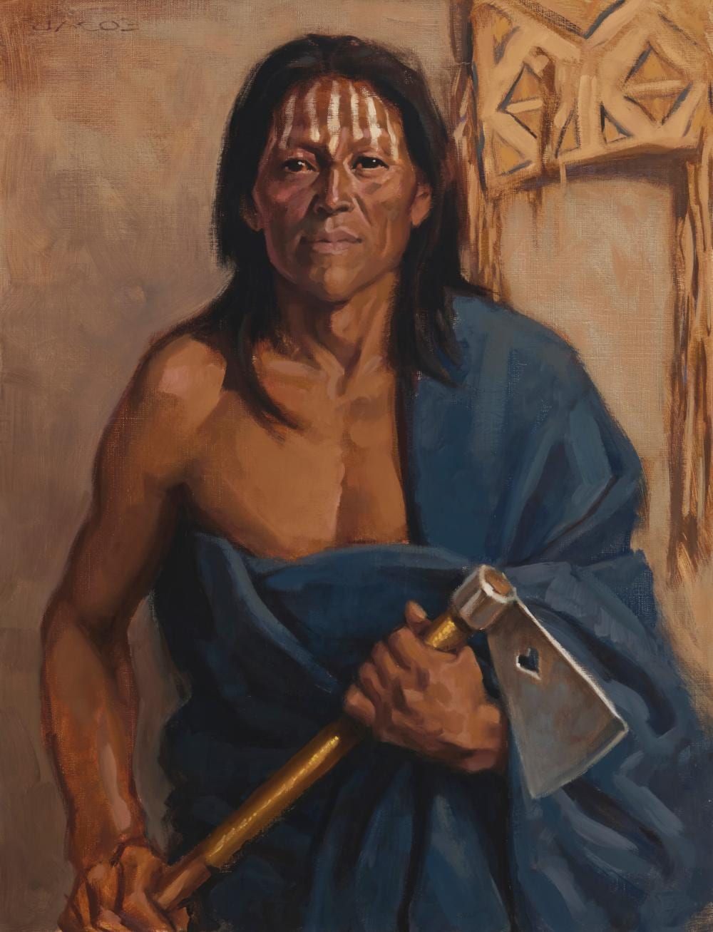 Ned Jacob comparable auction result: ned jacob b 1938 war paint