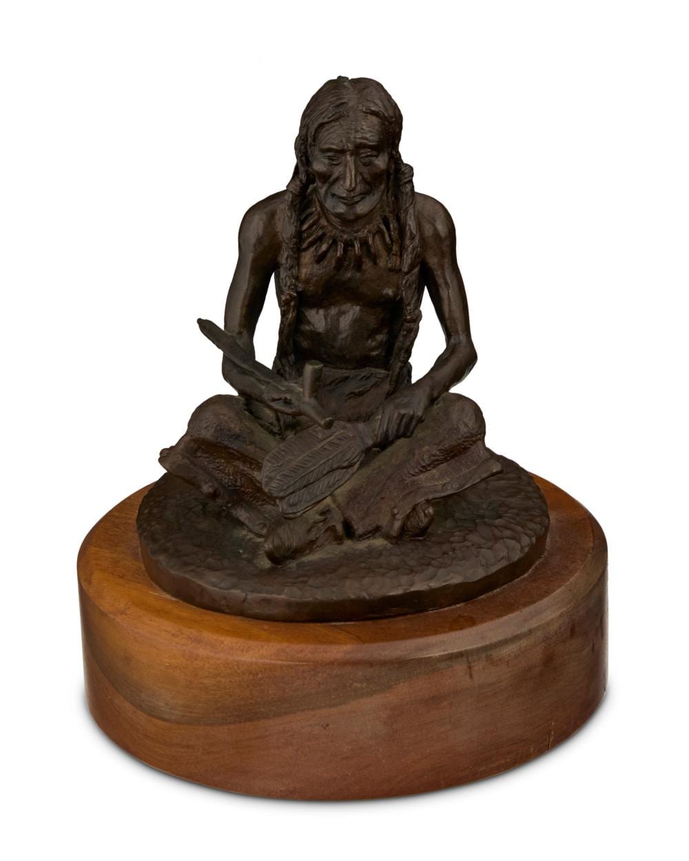 George Dabich comparable auction result: george dabich 1922 2013 seated native american with peace pipe 1965
