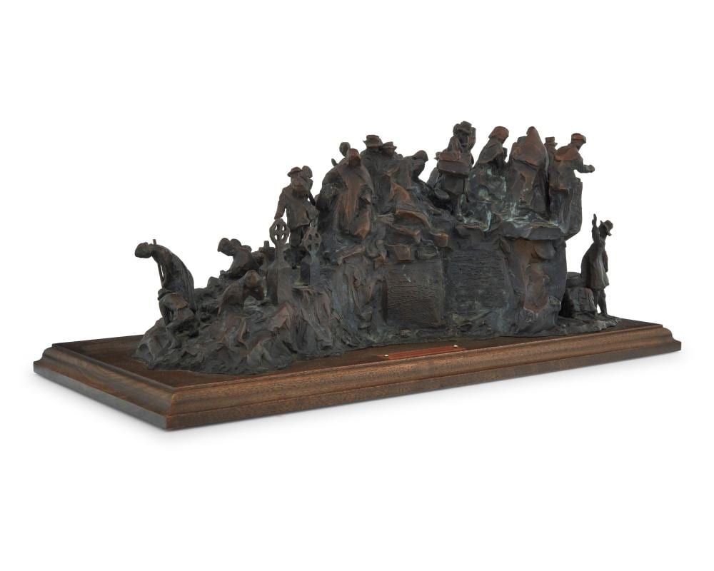 Glenna Goodacre comparable auction result: glenna goodacre 1939 2020 irish famine memorial maquette 1988