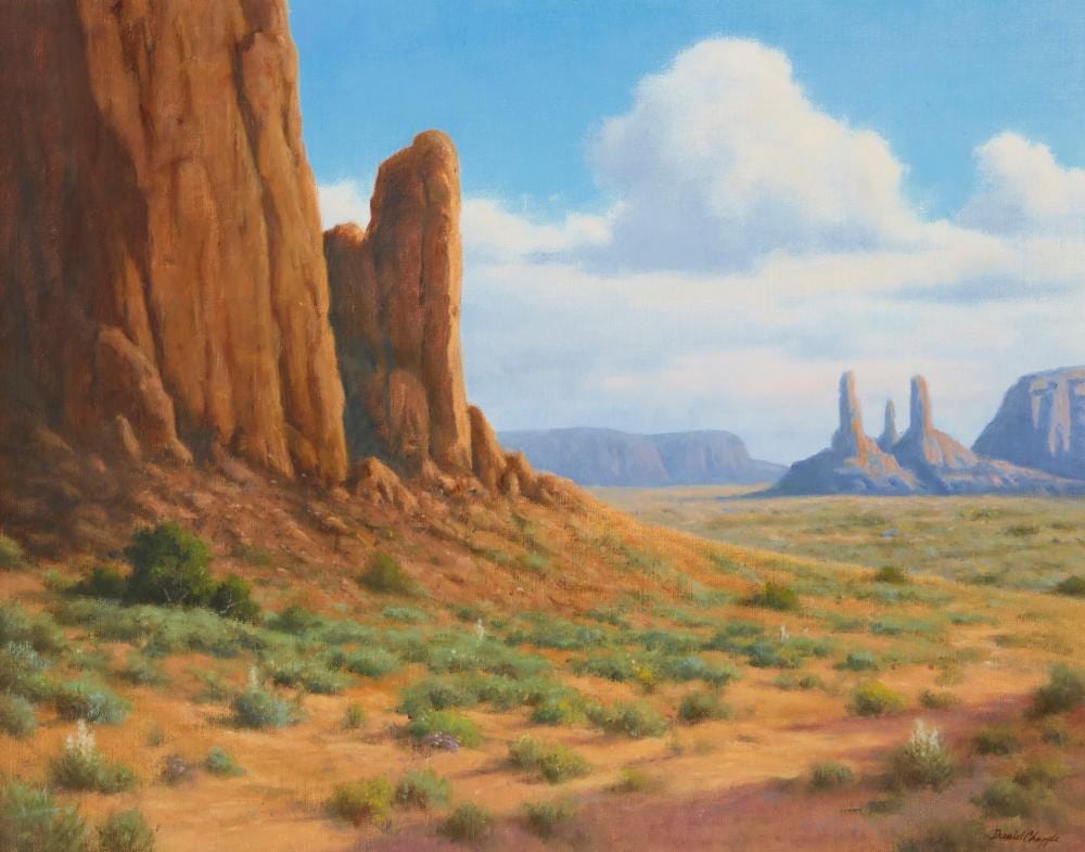 David Chapple comparable auction result: david chapple b 1947 monument valley spring