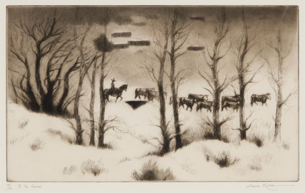 Gene Kloss comparable auction result: gene kloss 1903 1996 to the corral 1976