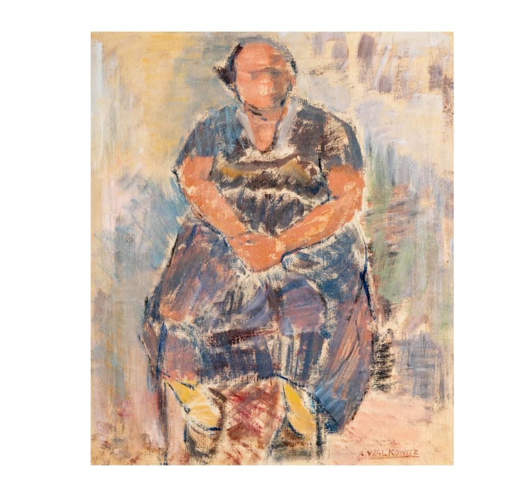 abraham walkowitz seated lady · Abell Auction · 2026-06-17 Abraham Walkowitz comparable auction result: abraham walkowitz seated lady