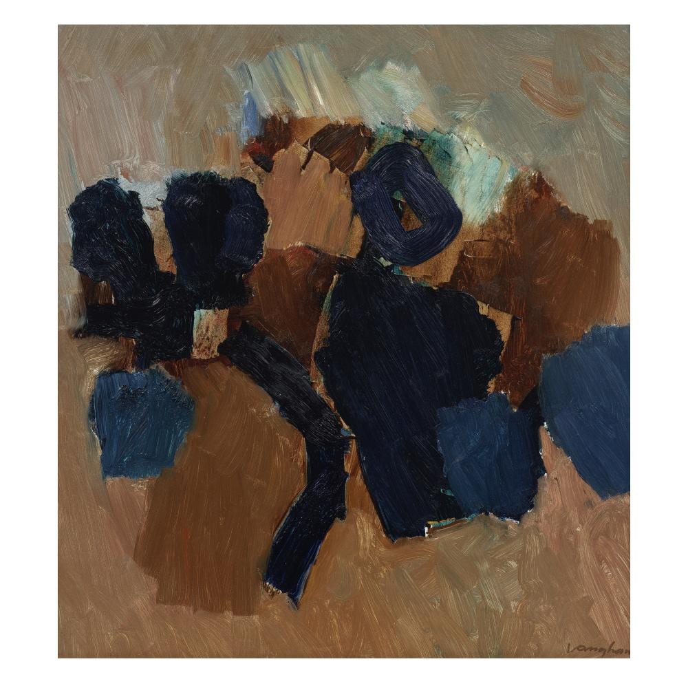 Keith Vaughan comparable auction result: keith vaughan british 1912 1977 heath iii cinnamon and blue 43 2 x 40 6 cm 17 x 16 in painted in 1963