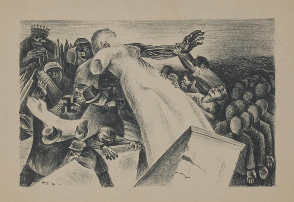 Marshall Goodman comparable auction result: marshall goodman mexico 9 lithograph