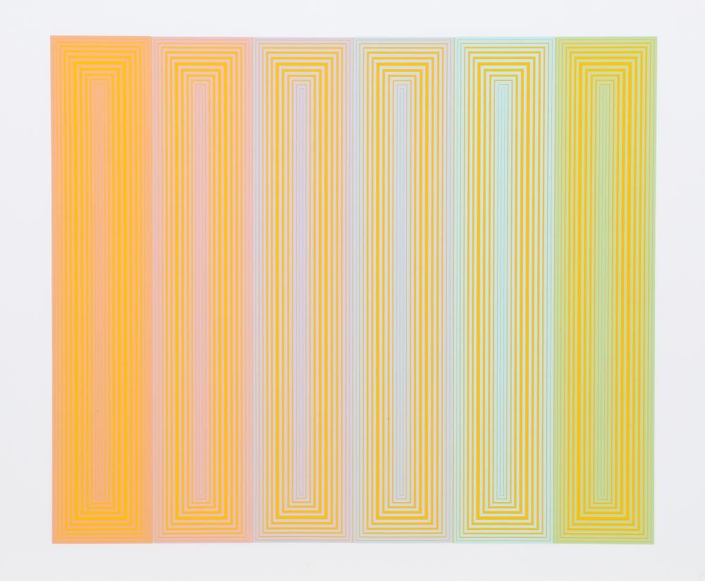 Richard Anuszkiewicz comparable auction result: richard anuszkiewicz sun keyed screenprint