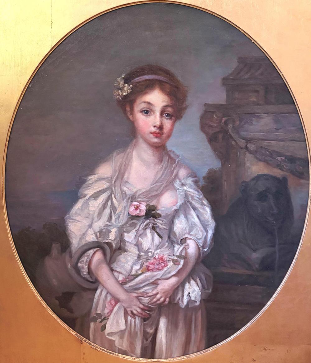Jean-Baptiste Greuze comparable auction result: jean baptiste greuze after french 18th 19th century the broken vessel oil on canvas sight 25 x 20 5 inches stretcher bars 35 x 30 inches frame 26 x 21 inches