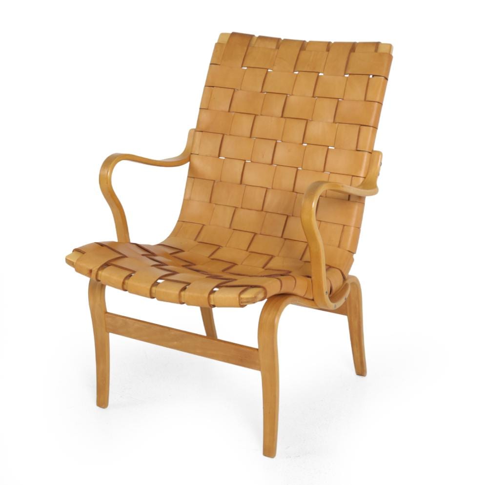 Bruno Mathsson comparable auction result: bruno mathsson eva swedish leather lounge chair