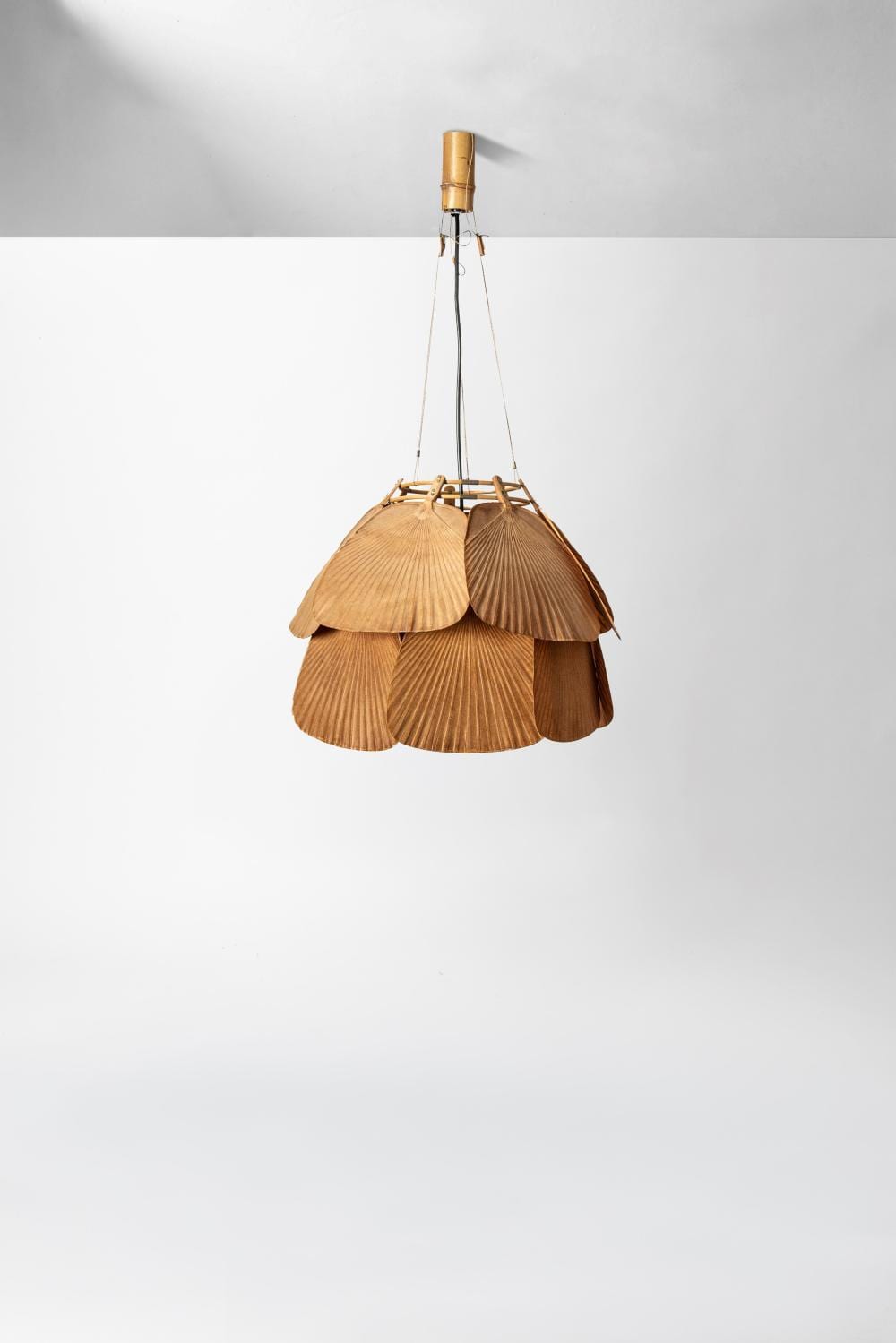 Ingo Maurer comparable auction result: ingo maurer 1932 2019 pendant lamp model ju yon from the uchiwa series 1973