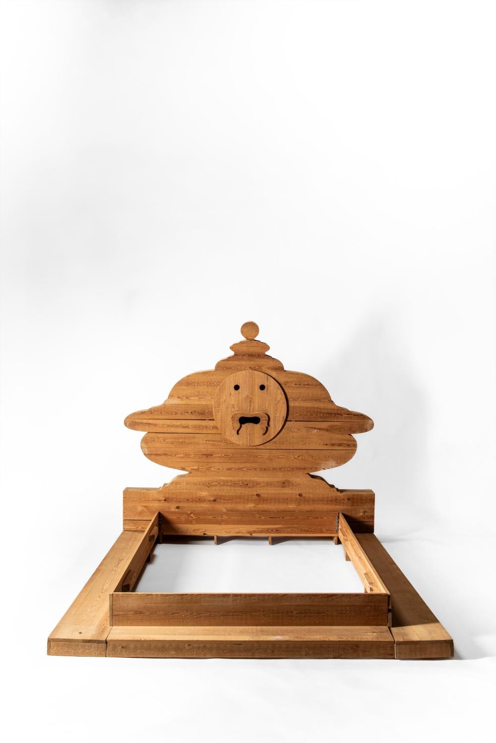 Mario Ceroli comparable auction result: mario ceroli castel frentano 1938 bed bocca della verit model from the mobili nella valle series 1972
