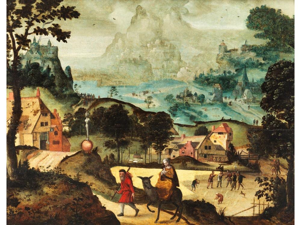 lucas gassel um 1500 helmond um 1570 br ssel werkstatt des · Hampel Fine Art Auctions · 2026-06-25 Lucas Gassel comparable auction result: lucas gassel um 1500 helmond um 1570 br ssel werkstatt des