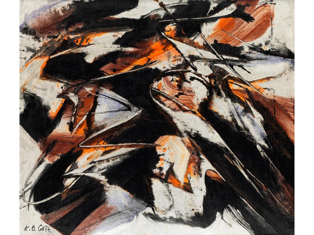 Karl Otto Götz comparable auction result: karl otto g tz 1914 aachen 2017 wolfenacker