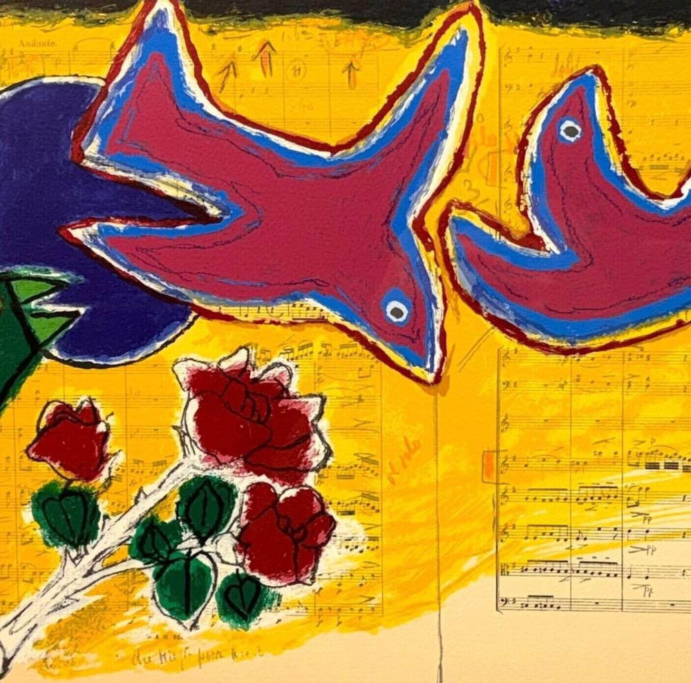 Corneille comparable auction result: corneille 1922 2010 silkscreen print 1988