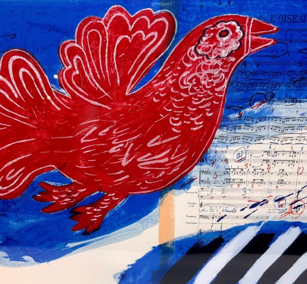 Corneille comparable auction result: corneille 1922 2010 screen print 1988