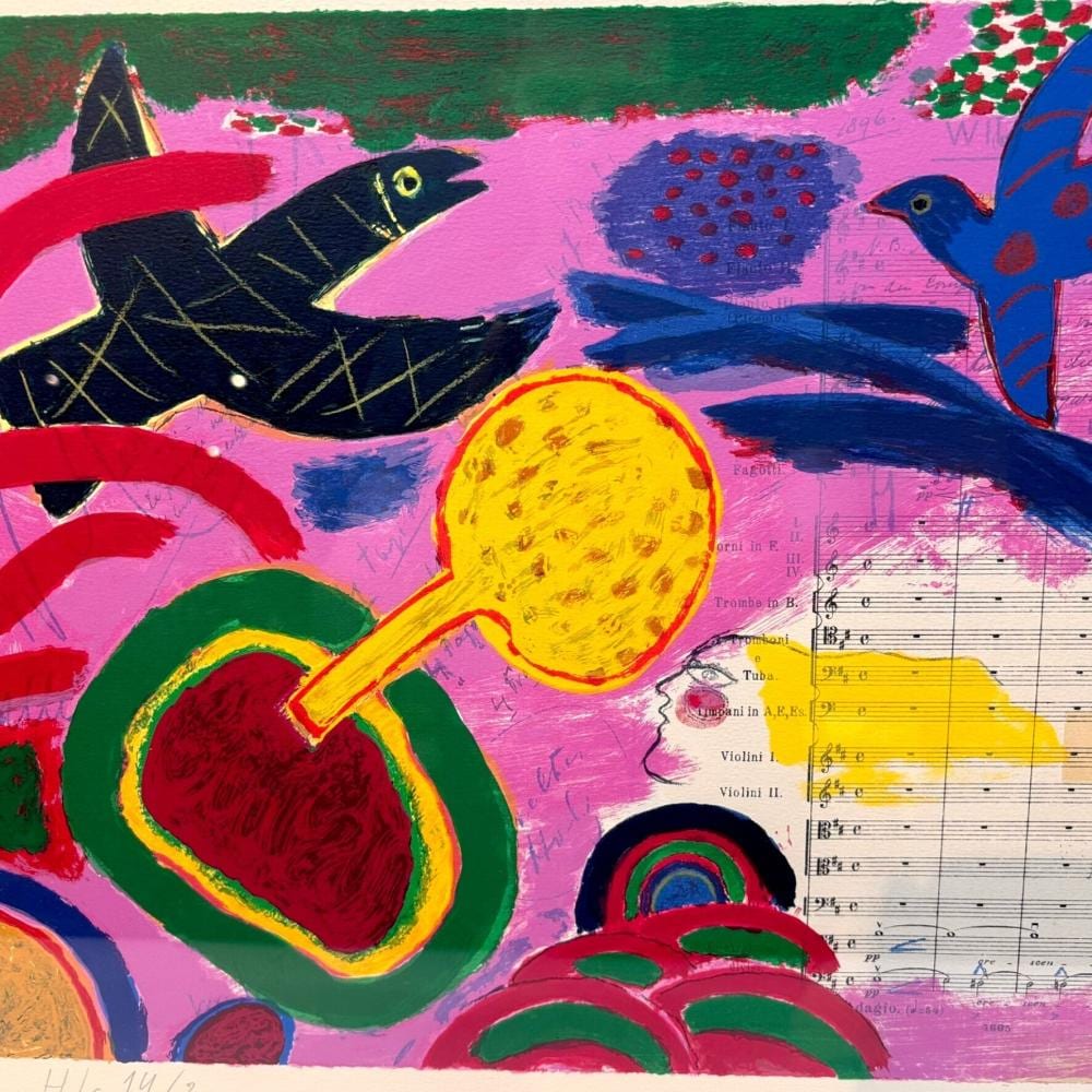 Corneille comparable auction result: corneille 1922 2010 screen print 1988