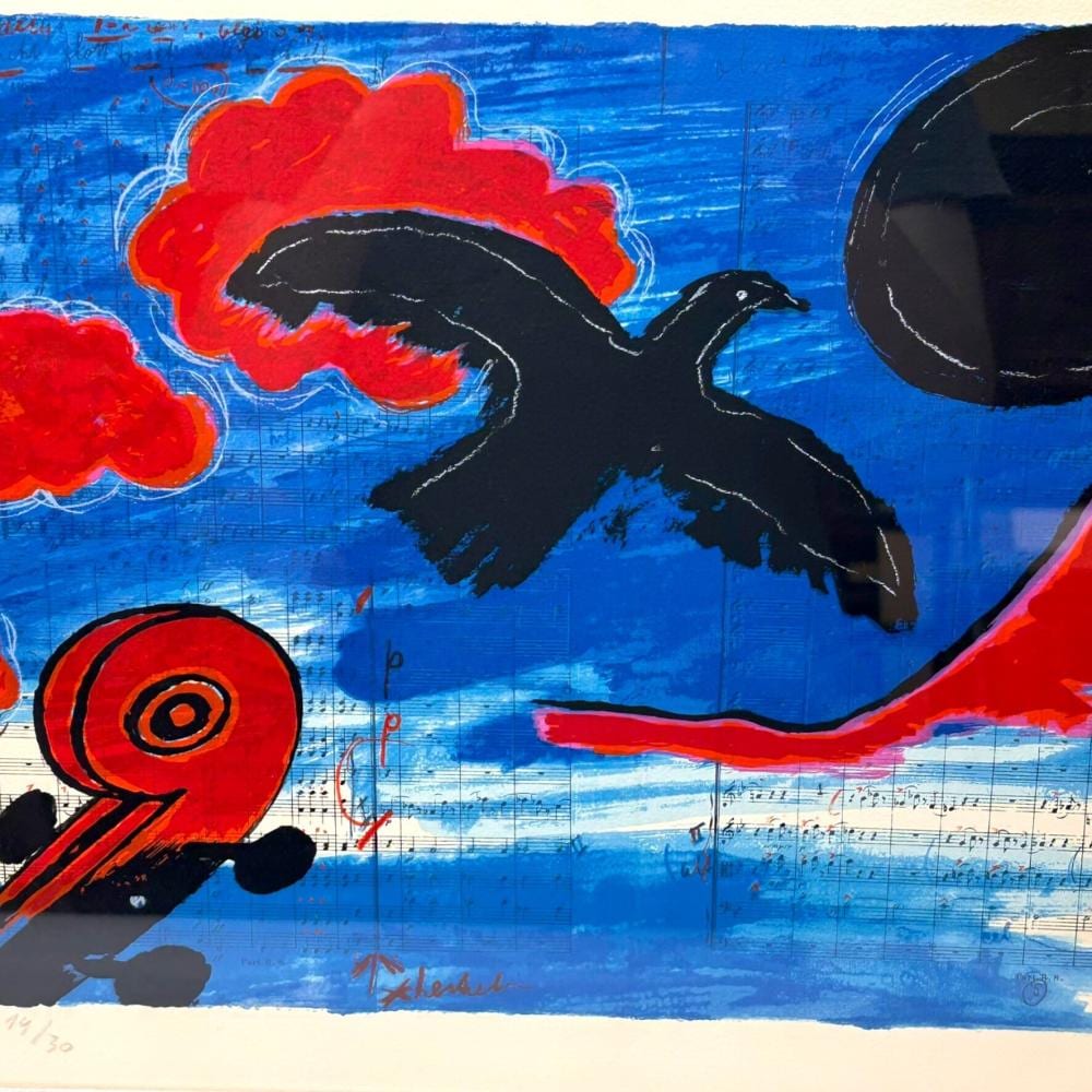 Corneille comparable auction result: corneille 1922 2010 silkscreen print 1988