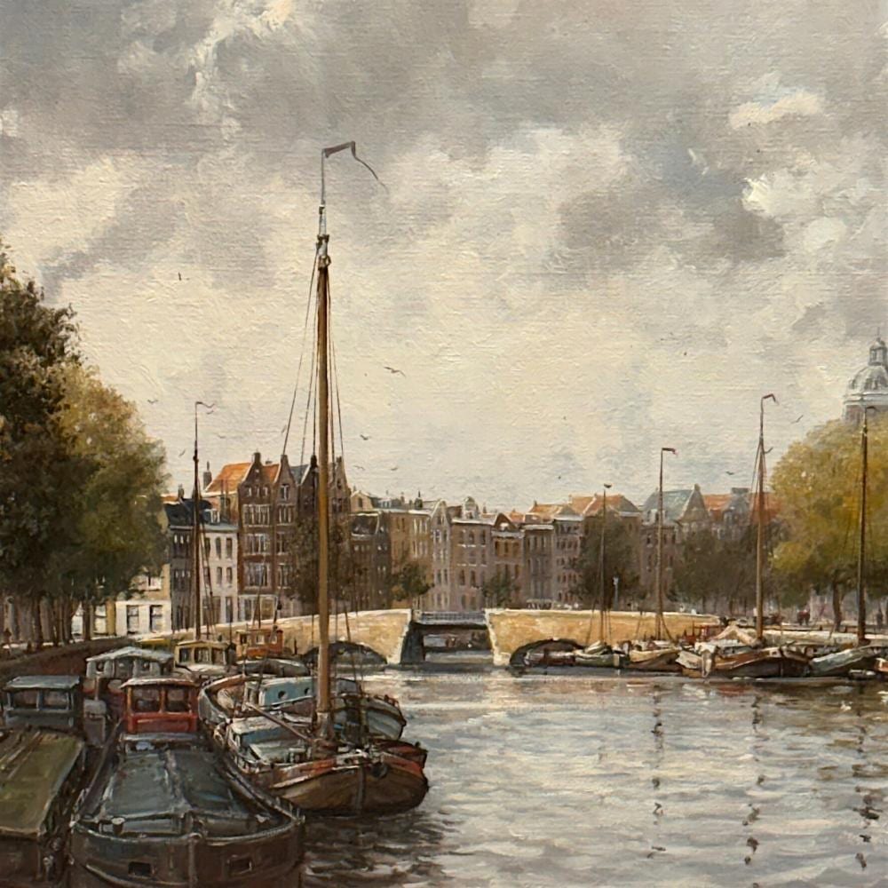 Gert-Jan Veenstra comparable auction result: gert jan veenstra 1957 canal in amsterdam