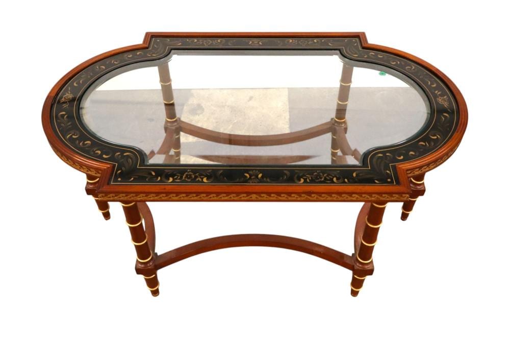 John Widdicomb comparable auction result: john widdicomb bevel stenciled octagon table