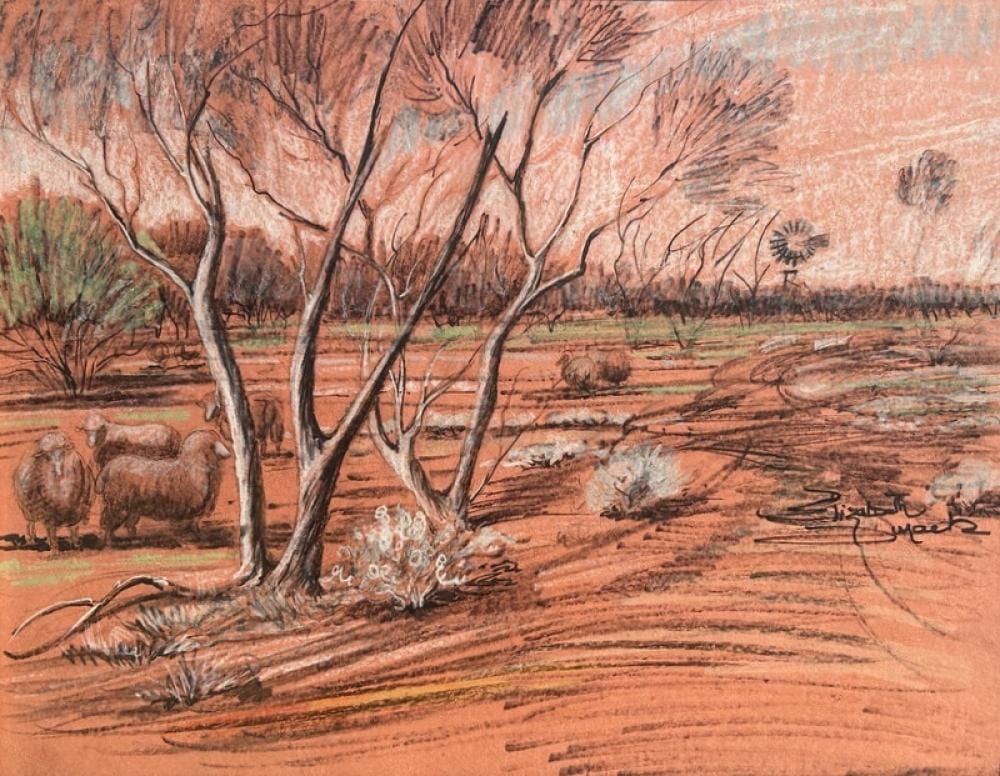 Elizabeth Durack comparable auction result: elizabeth durack 1915 2000