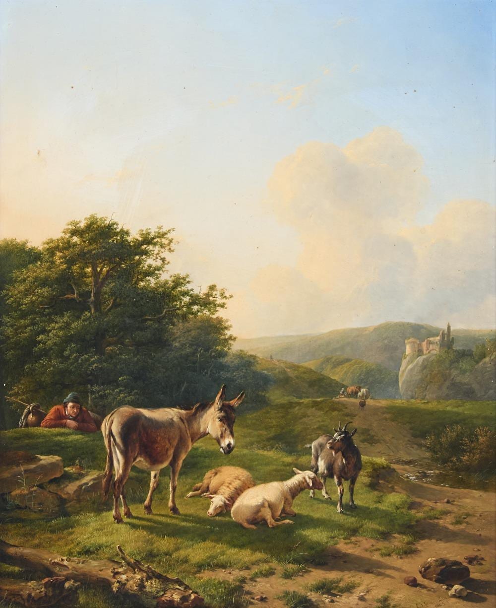 Eugène Joseph Verboeckhoven comparable auction result: eug ne joseph verboeckhoven belgian 1798 1881 a pastora