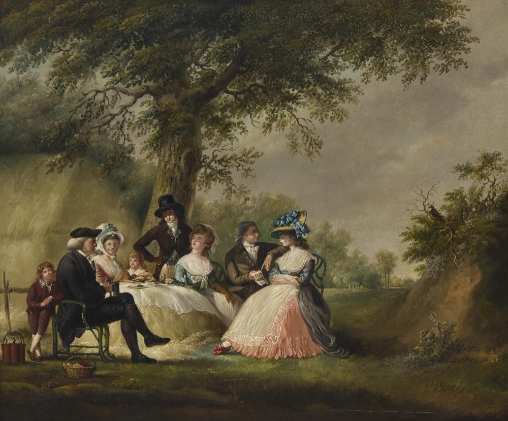 George Morland comparable auction result: george morland british 1763 1804 elegant figures seated