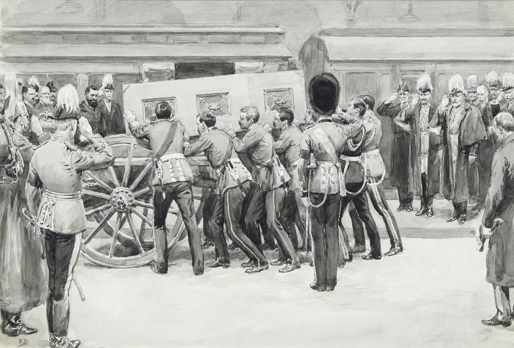 Frank Dadd comparable auction result: frank dadd ri roi british 1851 1929 placing queen vict