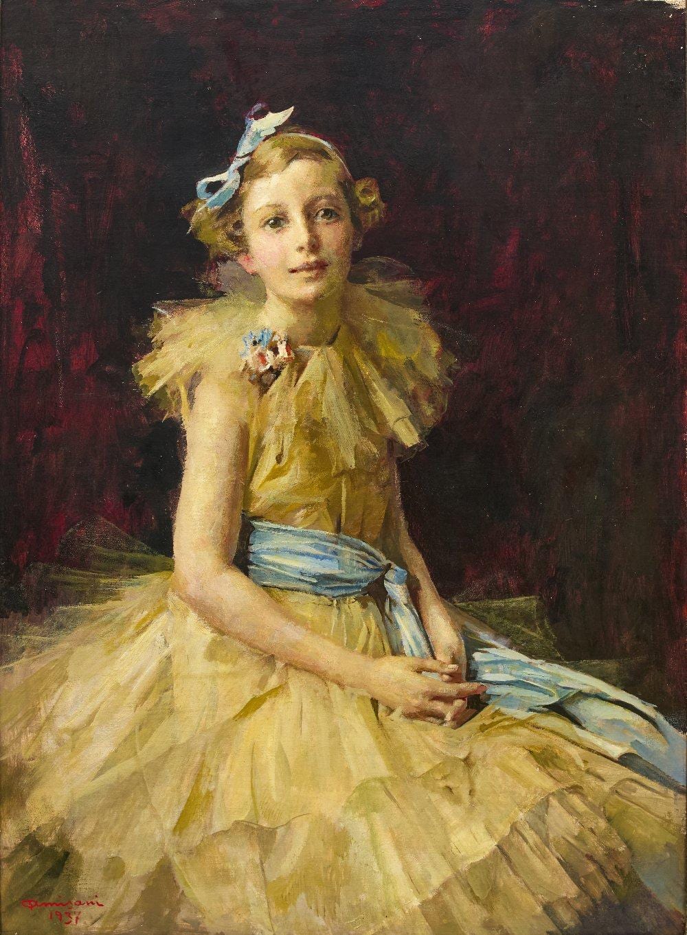 Giuseppe Amisani comparable auction result: giuseppe amisani italian 1881 1941 portrait of margaret