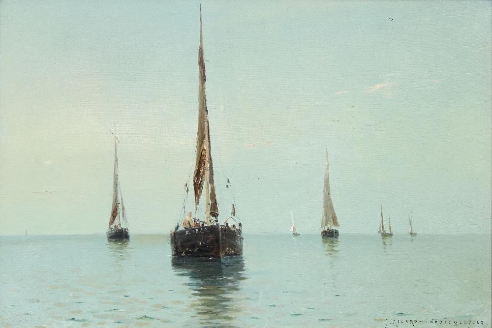 Georges R. Ricard-Cordingley comparable auction result: georges ricard cordingley french 1873 1939 sailing boat